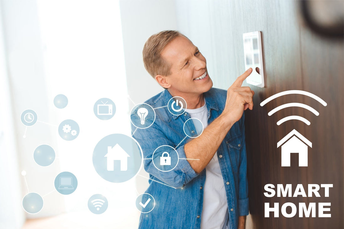 Best smart home ecosystem hero image with connected devices and smartphone