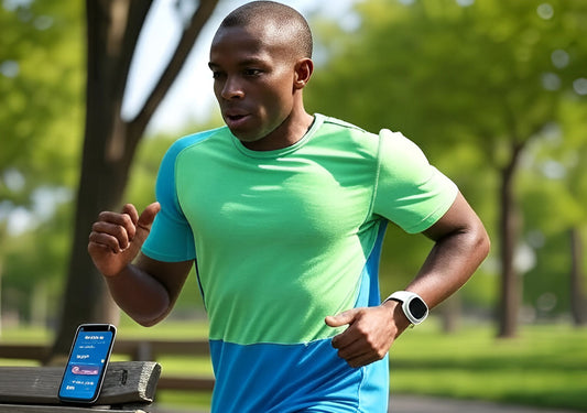 Best smartwatch for health hero image with smartwatch during workout