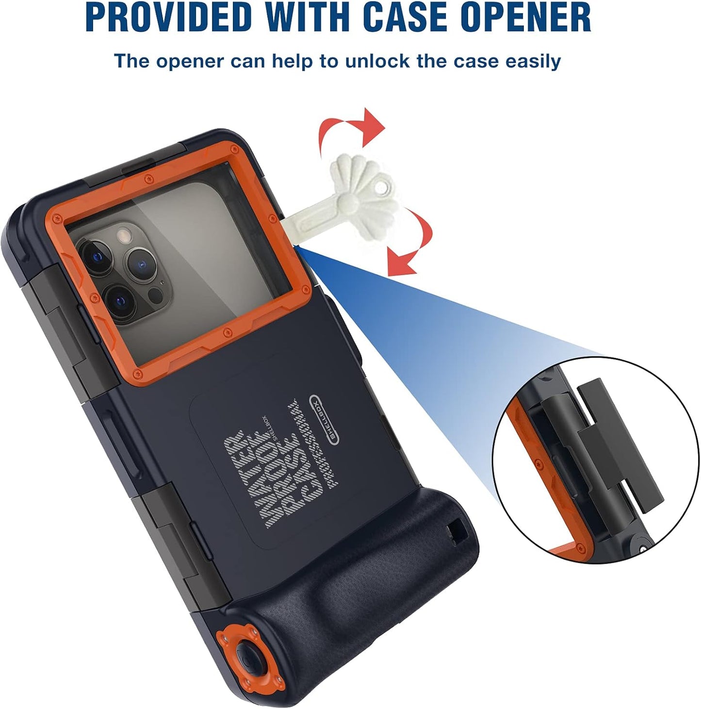 Underwater Snorkeling & Diving Phone Case β Waterproof Up to 50ft/15M, Universal Fit for iPhone 16/15/14/13/12 Pro Max, Galaxy S24/S23/S22/S21 & More