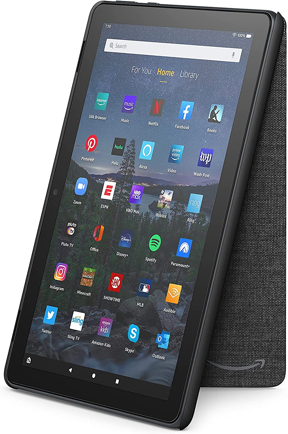 Fire HD 10 Tablet Cover – Slim, Lightweight & Protective (11th Gen, 2021) | Charcoal Black