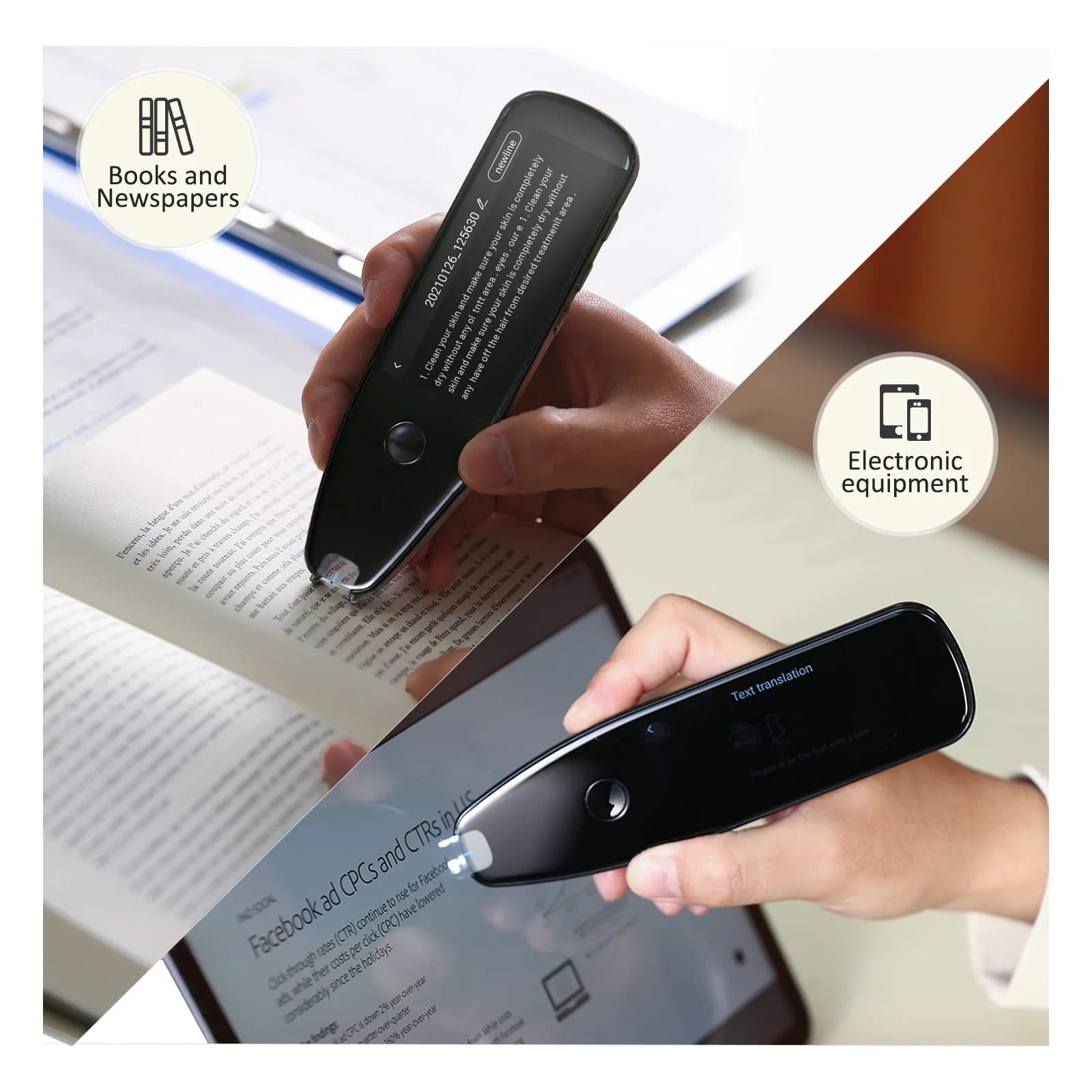 Vormor Smart Translator Pen – 112-Language Scanner & Reader for Dyslexia, Travel & Learning | Offline & Real-Time Translation with Voice & Camera