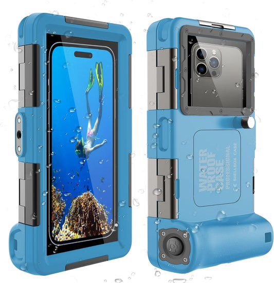 50FT/15M Professional Waterproof Diving Phone Case – Underwater Snorkeling Housing for iPhone 16/15/14/13/12 Pro Max & Samsung Galaxy S24/S23/S22/S21 Ultra