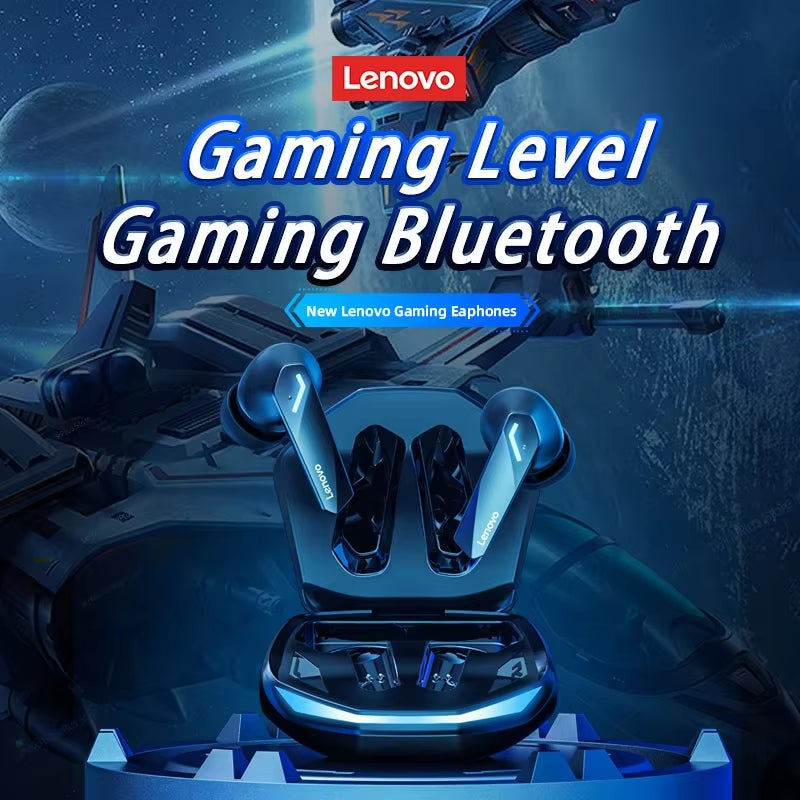 Lenovo GM2 Pro Gaming Earbuds | Bluetooth 5.3 Wireless Earphones with ENC Noise Reduction, Low Latency & Dual Mode | Stereo Bass Headset with Mic for iOS & Android (5PCS)