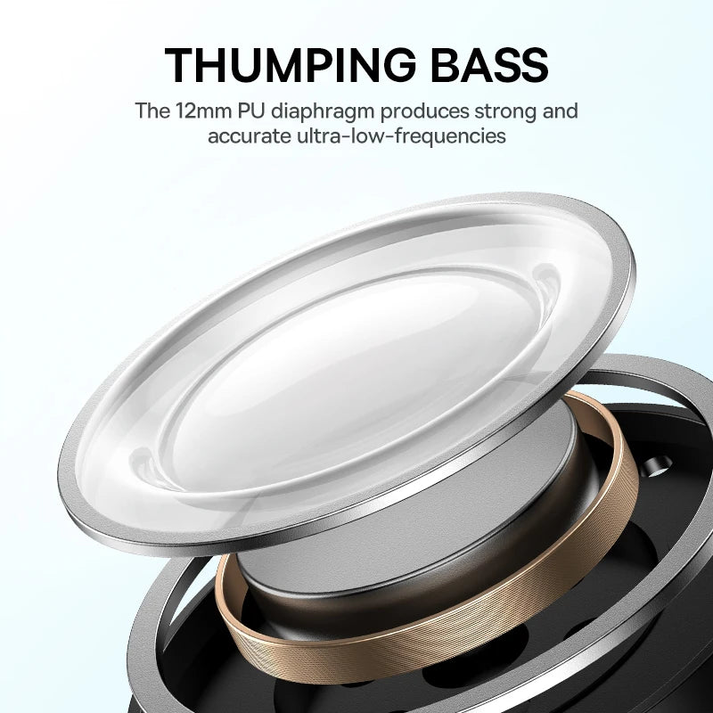 Baseus Bowie E19 Wireless Earbuds Bluetooth 5.3 | Deep Bass, 33H Battery Life, IPX5 Waterproof, Touch Control, ENC Dual Mic – Compact TWS Earphones for iPhone & Android