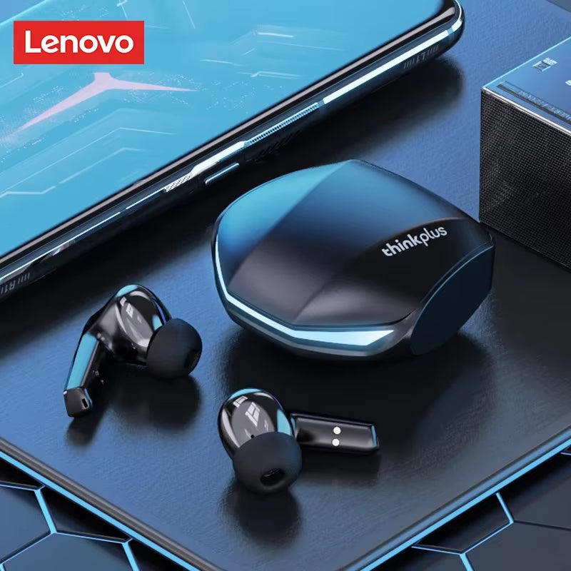 Lenovo GM2 Pro Gaming Earbuds | Bluetooth 5.3 Wireless Earphones with ENC Noise Reduction, Low Latency & Dual Mode | Stereo Bass Headset with Mic for iOS & Android (5PCS)