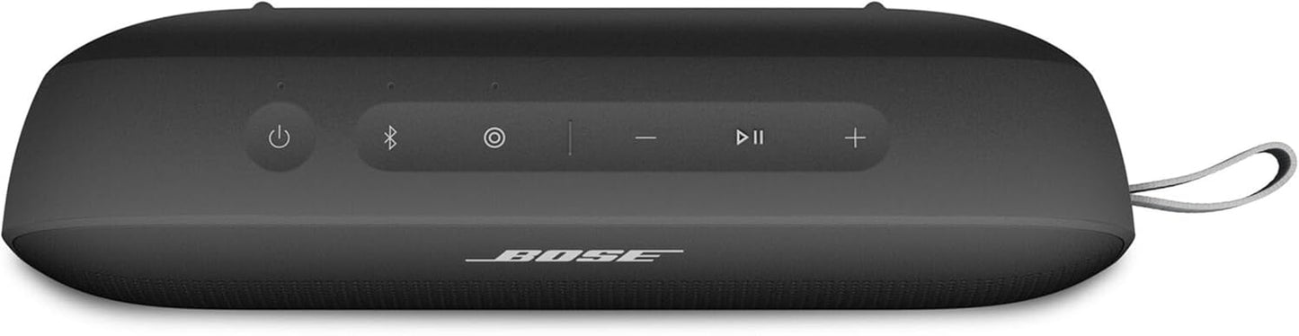 Bose SoundLink Flex (2nd Gen) – Portable Bluetooth Speaker with Hi-Fi Audio, Deep Bass, 12H Battery, IP67 Waterproof & Dustproof (Black)