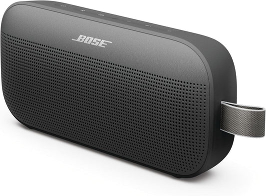 Bose SoundLink Flex (2nd Gen) – Portable Bluetooth Speaker with Hi-Fi Audio, Deep Bass, 12H Battery, IP67 Waterproof & Dustproof (Black)