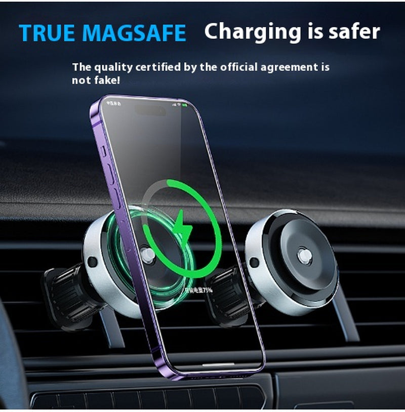 Intelligent Mobile Phone Holder Double-Sided Car Mount Magnetic Universal Adsorption Bracket Vacuum Adsorption Stable for Phone