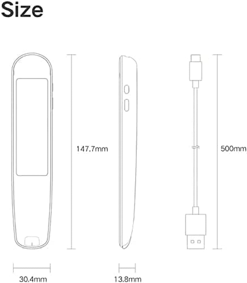 Dictionary Pen 3 – AI Scanning & Translation Pen for Dyslexia, Language Learning & Exam Reading | Supports English, Spanish & Chinese